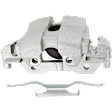 2-Wheel Set Front Brake Kit With Calipers, Plain Surface 5 Lugs 302.77 mm Ceramic, Includes (2) Brake Caliper, (2) Brake Disc and (1) Brake Pad Set