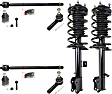 8-Piece Kit Front, Driver and Passenger Side Suspension Kit, Includes (2) Ball Joint, (4) Tie Rod End and (2) Shock Absorber and Strut Assembly