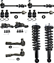 12-Piece Kit Front Suspension Kit, Includes (4) Ball Joint, (2) Sway Bar Link, (4) Tie Rod End and (2) Shock Absorber and Strut Assembly