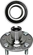 1998 Honda Civic - 2-Wheel Set Front Wheel Hub, Non-ABS, FWD, 4 Lugs, With Bearing,  Includes (1) Wheel Bearing and (1) Wheel Hub