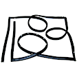 1995 Chevrolet G20 - 3-Piece Kit Door Seal Kit - 3-Piece Kit, Includes (2) Door Seal Kit and (1) Door Seal