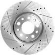 4-Wheel Set Front and Rear Brake Disc and Pad Kit, Cross-drilled and Slotted 305 mm, Includes (2) Brake Disc and (1) Brake Pad Set