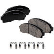 2-Wheel Set Front Brake Disc and Pad Kit, Plain Surface, 286.4 mm, RWD, Includes (2) Brake Disc and (1) Brake Pad Set
