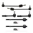 6-Piece Kit Tie Rod End Includes (2) Sway Bar Link and (4) Tie Rod End