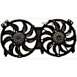 2-Piece Kit OE Replacement Radiator Fan, Dual fan, Includes (1) Cooling Fan Assembly and (1) Radiator