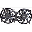 2-Piece Kit OE Replacement Radiator Fan, Dual fan, Includes (1) Cooling Fan Assembly and (1) Radiator