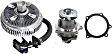 2-Piece Kit Water Pump Kit, 4.2 Liter Engine, With Gasket, includes Fan Clutch