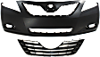 2-Piece Kit, Front Primed Bumper Cover, USA Built Vehicle, Includes (1) Bumper Cover and (1) Grille