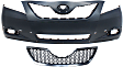 2-Piece Kit, Front Primed Bumper Cover, USA Built Vehicle, Includes (1) Bumper Cover and (1) Grille