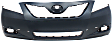 2-Piece Kit, Front Primed Bumper Cover, USA Built Vehicle, Includes (1) Bumper Cover and (1) Grille