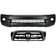 2007 Toyota Tacoma - 2-Piece Kit, Front Textured Bumper Cover, Includes (1) Bumper Cover and (1) Grille