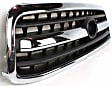 2-Piece Kit, Front Grille Chrome Shell with Painted Black Insert, For Models with Steel Bumper, Includes (1) Bumper Cover and (1) Grille