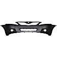 2-Piece Kit Front Primed Bumper Cover, USA Built Vehicle, Includes (1) Bumper Cover and (1) Grille