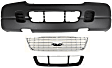 3-Piece Kit, Front Textured Bumper Cover, For Models Without Sport Package, Includes (1) Bumper Cover, (1) Bumper Grille, and (1) Grille