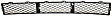 2010 Ford Focus - 3-Piece Kit Front Primed Bumper Cover, Sedan,  Includes (1) Bumper Cover, (1) Bumper Grille, and (1) Grille