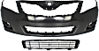 2010-2011 Toyota Camry - 2-Piece Kit, Front Primed Bumper Cover, USA Built Vehicle, Includes (1) Bumper Cover and (1) Bumper Grille