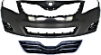 2-Piece Kit, Grille Chrome Shell with Painted Black Insert, USA Built Vehicle, Includes (1) Bumper Cover and (1) Grille