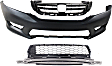 2014 Honda Accord - 3-Piece Kit Grille, Painted Black, Sedan, CAPA Certified  Includes (1) Bumper Cover, (1) Bumper Grille, and (1) Grille
