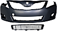 2-Piece Kit, Front Primed Bumper Cover, Japan Built Vehicle, Includes (1) Bumper Cover and (1) Bumper Grille