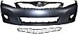 2-Piece Kit, Front Primed Bumper Cover, USA Built Vehicle, Includes (1) Bumper Cover and (1) Grille