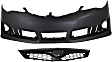 2-Piece Kit, Front Primed Bumper Cover, Includes (1) Bumper Cover and (1) Grille