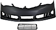 2-Piece Kit, Front Primed Bumper Cover, Includes (1) Bumper Cover and (1) Bumper Grille