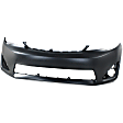 2012 Toyota Camry - 2-Piece Kit Front Primed Bumper Cover,  Includes (1) Bumper Cover and (1) Grille