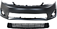 2014 Toyota Camry - 2-Piece Kit Front Primed Bumper Cover, Production Date To September 2014,  Includes (1) Bumper Cover and (1) Bumper Grille