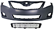 2-Piece Kit, Front Primed Bumper Cover, For US Built Models, CAPA Certified, Includes (1) Bumper Cover and (1) Bumper Grille