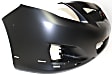 2009 Toyota Corolla - 2-Piece Kit Front Primed Bumper Cover, For Models With Spoiler Holes, North America Built Vehicle,  Includes (1) Bumper Cover and (1) Bumper Grille
