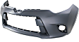 2-Piece Kit Front Primed Bumper Cover, Fits CE/L/LE/LE Eco Sub-Models Only, Without Chrome Grille Surround,  Includes (1) Bumper Cover and (1) Grille