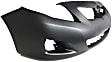 2010 Toyota Corolla - 2-Piece Kit Front Primed Bumper Cover, For Models Without Spoiler Holes, Japan or North America Built Vehicle, CAPA Certified  Includes (1) Bumper Cover and (1) Grille