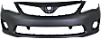 2-Piece Kit, Front Primed Bumper Cover, North America Built Vehicle, CAPA Certified, Includes (1) Bumper Cover and (1) Bumper Grille