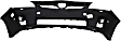 2010 Toyota Prius - 2-Piece Kit Front Primed Bumper Cover,  Includes (1) Bumper Cover and (1) Bumper Grille