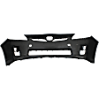 2010 Toyota Prius - 2-Piece Kit Front Primed Bumper Cover, Includes (1) Bumper Cover and (1) Bumper Grille