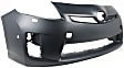 2-Piece Kit, Front Primed Bumper Cover, For Models With LED Headlights, CAPA Certified, Includes (1) Bumper Cover and (1) Bumper Grille
