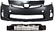 2010-2011 Toyota Prius - 2-Piece Kit, Front Primed Bumper Cover, CAPA Certified, Includes (1) Bumper Cover and (1) Bumper Grille