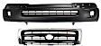 1998-2000 Toyota Tacoma - 2-Piece Kit, Front Primed Bumper Cover, Includes (1) Bumper Cover and (1) Grille