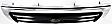 1998-2000 Toyota Tacoma - 2-Piece Kit, Front Primed Bumper Cover, Includes (1) Bumper Cover and (1) Grille