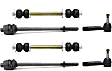 6-Piece Kit Front Suspension Kit, Includes (4) Tie Rod End and (2) Sway Bar Link