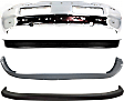 1996 Dodge Ram 1500 - 4-Piece Kit Front Bumper, Old Body Style, Chrome,  Includes (1) Bumper, (2) Bumper Cover, and (1) Valance