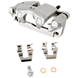 2-Wheel Set Rear Brake Kit With Calipers, Plain Surface 5 Lugs 277.88 mm Ceramic FWD, Includes (2) Brake Caliper, (2) Brake Disc and (1) Brake Pad Set