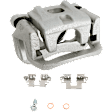 4-Wheel Set Front and Rear Brake Kit With Calipers, Front-Plain Surface/Rear-Cross-drilled and Slotted 5 Lugs Front-295.91 mm/Rear-288.04 mm Ceramic, Includes (4) Caliper, (4) Disc, and (2) Pad Set