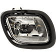 4-Piece Kit, Driver and Passenger Side Headlight, Lens and Housing, Halogen, with Fog Light