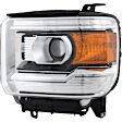 4-Piece Kit, Driver and Passenger Side Headlight, Assembly, Halogen, with Fog Light