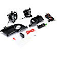 4-Piece Kit, Driver and Passenger Side Headlight, Assembly, Halogen, with Fog Light