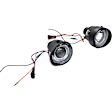4-Piece Kit, Driver and Passenger Side Headlight, Assembly, Halogen, with Fog Light