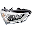 4-Piece Kit, Driver and Passenger Side Headlight, Assembly, Halogen, with Fog Light, CAPA Certified