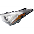 4-Piece Kit, Driver and Passenger Side Headlight, Assembly, Halogen, with Fog Light, CAPA Certified