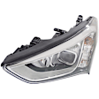 4-Piece Kit, Driver and Passenger Side Headlight, Assembly, Halogen, with Fog Light, CAPA Certified